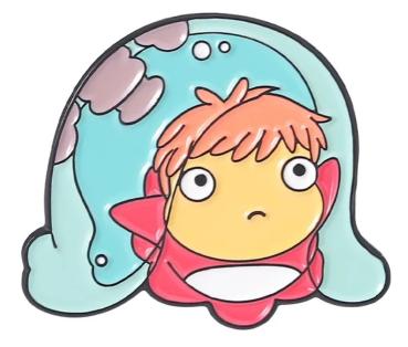 Ponyo - Das große Abenteuer am Meer Metall Pin Accessoires Studio Ghibli Brosche