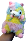 Preview: Alpaca Handspieltier Rainbow Plüsch Handpuppe Alpaka
