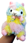 Preview: Alpaca Handspieltier Rainbow Plüsch Handpuppe Alpaka