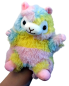 Preview: Alpaca Handspieltier Rainbow Plüsch Handpuppe Alpaka