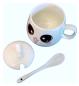 Preview: Teetasse - Kaffeetasse mit Deckel und Zubehör Anime Cartoon Motiv Teetasse