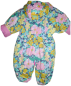 Preview: Schneeanzug Kleinkinder Rosa Blumen Einzelstück größe 80