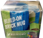 Preview: Trinkbecher - Kaffeebecher Bausteine 3D DIY - 350 ml Naviblau