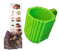 Preview: Trinkbecher - Kaffeebecher 3D Bausteine DIY - 350 ml Neon Grün