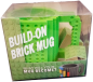 Preview: Trinkbecher - Kaffeebecher 3D Bausteine DIY - 350 ml Neon Grün