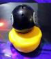Preview: Biker Badeente mit 8 Ball Helm und Brille Deko Entchen Auto - Bike Sammeln