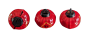 Preview: Chinesisches Lampion Glöckchen Schelle Rot-schwarz