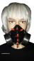 Preview: INDUSTRIAL, CYBER ,Gothic, Club GASMASKE UV Spikes Neon Unisex Blau