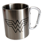 Preview: DC Wonder Woman Kaffee oder Tee Pott Edelstahl mit Karabiner