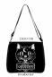 Preview: Schultertaschen - Umhängetasche für Damen - Umschlagtasche - Black Cat ODDITIES