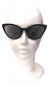 Preview: Sonnenbrille Damen Vintage Cat Eye 50 Teens 2 Farben Auswahl