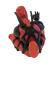 Preview: Deadpool Deko Figur Kantensitzer | Desktop -Auto Figur sitzend - mit Box