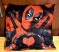 Preview: Deadpool Deko Kissenbezug Love 40x40 Sofakissen Bezug