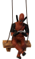 Preview: Deadpool 3D Figur mit Schauckel Anhänger Auto-Garten-Fenster Deko