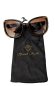 Preview: Design Damen Sonnenbrille Sarah Kern mit Goldenem Hartschalen Etui