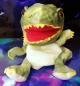 Preview: Handspielpuppe Tyranosaurus Rex  Handpuppe mit Klappmaul  Grün