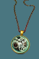 Preview: Doctor Who GALLIFREYAN Time Lord  HALSKETTE  Glascabochon Blau Silber