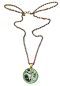 Preview: Doctor Who GALLIFREYAN Time Lord  HALSKETTE  Glascabochon Blau Silber