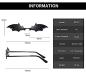 Preview: Fledermaus Vampir Sonnenbrille Gothic Brille Unisex Schwarz