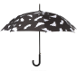 Preview: Fledermaus Sterne großer Regen-Stockschirm | Gohtic Accessoire