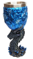 Preview: Weinkelch 3D Game of Thrones  - Drachen Motiv Eis Blau -  Harz/Edelstahl Weinglas