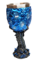 Preview: Weinkelch 3D Game of Thrones  - Drachen Motiv Eis Blau -  Harz/Edelstahl Weinglas