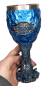 Preview: Weinkelch 3D Game of Thrones  - Drachen Motiv Eis Blau -  Harz/Edelstahl Weinglas