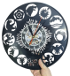 Preview: Wanduhr Vinyl Schallplatte Game of Thornes Häuser Wappen Upcycling
