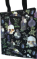 Preview: Tragetasche Gift und Ranken Totenkopf Alchemie Schwarz