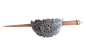 Preview: Gothic -Vikinger Knot Haarspange Silber Vintage Ornamente mit Holz Schiebenadel