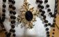 Preview: Gothic Barock Vampier Krone Glas Kristall Steine Schwarz Madonnas Halos Crowns-Kopfbedeckung