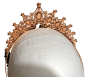 Preview: Gothic Barock Vampier Krone Glas Kristall Steine Schwarz Madonnas Halos Crowns-Kopfbedeckung