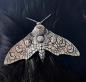 Preview: Haarspange Silber Motte Viking, Gothic, Vintage Haarschmuck