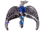 Preview: Harry Potter Ψ Ravenclaw Diadem Halskette Phönix Silber - Blau