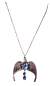 Preview: Harry Potter Ψ Ravenclaw Diadem Halskette Phönix Silber - Blau