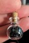 Preview: Halskette Zaubertrankflasche mit natürlichen schwarzen Obsidiansplittern