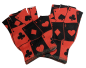 Preview: Handschuhe Joker Karten Harley Quinn Fingerlose Unisex Handschuhe