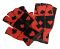 Preview: Handschuhe Joker Karten Harley Quinn Fingerlose Unisex Handschuhe