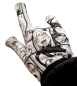 Preview: Handschuhe Manga Ahegao Motiv Manga Print  Winterhandschuhe Cosplay Kostüm Handschuhe