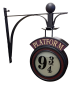 Preview: 9 3/4 Hogwarts Express Bahnsteig Wand Licht Dekoration für Haus Garten