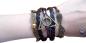 Preview: HARRY POTTER - Leder Armband - Infinity Schnatz -Schwarz