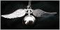 Preview: Harry Potter Snitch Quidditch Kette mit Uhr Goldener Schnatz Metall - Silber