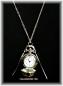 Preview: Harry Potter Snitch Quidditch Kette mit Uhr Goldener Schnatz Metall - Silber