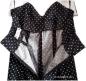 Preview: Damen Playsuit Hell Bunny | Kai Badeanzug | Polka Dot 50s Rockabilly 5302 L/XL
