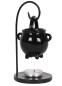 Preview: Wicca Hexenkessel Duftlampe Teelicht  Metall Set schwarz