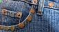 Preview: Jeans Mini Rock für Frauen | blue Stretch Denim mit Nieten | von  C.L.Y.S.