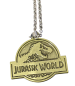 Preview: Jurassic World Die Wiedergeburt T-Rex Medaillon Kette | Gold-Bronze | Reusbetter