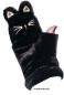 Preview: Fingerlose Damen Klapphandschuhe シ Süße Katzen シ Webpelz