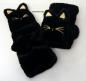 Preview: Fingerlose Damen Klapphandschuhe シ Süße Katzen シ Webpelz