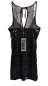 Preview: Killstar Obsidian Lounge-Kleid Pannesamt und Spitzeneinsätze